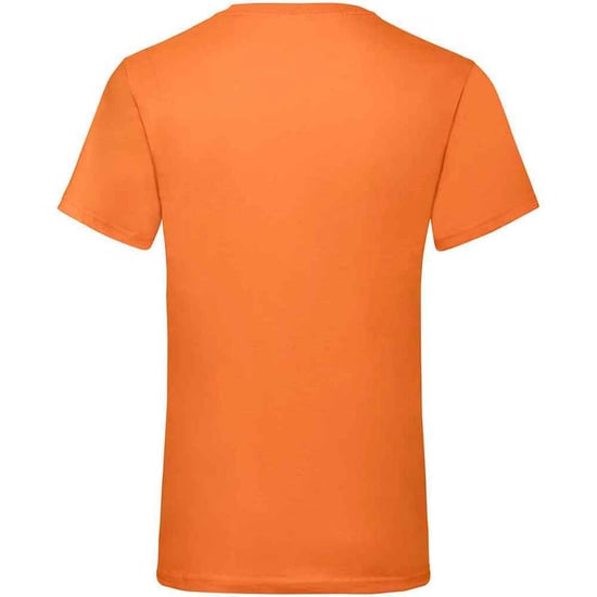 Fruit of the Loom Herren Valueweight V-Ausschnitt T-Shirt (Orange) - Image 2