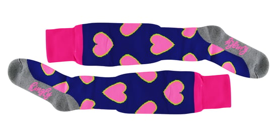 Hockeysocken mit farbenfrohen, coolen, lustigen und witzigen Designs | Hingly | Herren & Damen | Ideal für den Sport - Herzchen - Image 2