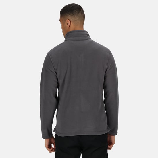 Regatta Mens Plain Micro Fleece Full Zip Jacket (Layer Lite) (Seal Grey)