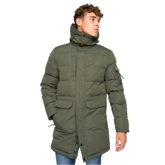 Crosshatch - "Milwaka" Steppjacke für Herren (Oliv) - Image 1
