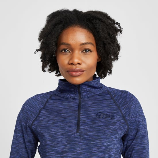 North Ridge Women's Ainslie Half Zip Fleece with Active Fit and Thumbhole Sleeves