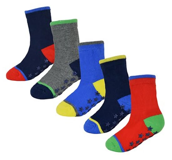 Rutschfeste Baby-Jungen-Socken | 10er-Pack | Socken-Snob | Weiche Baumwollsocken mit Sternchen-Greifern - Style 2 - Image 2
