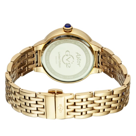 GV2 Siena Damen Schweizer Quarz Diamanten Silber Zifferblatt Edelstahl Uhr - Image 2