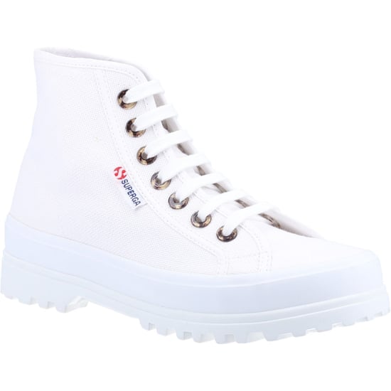 Superga 2341 Alpina Harz Ösen 100% Baumwolle Damen Weiß Stiefel - Image 1