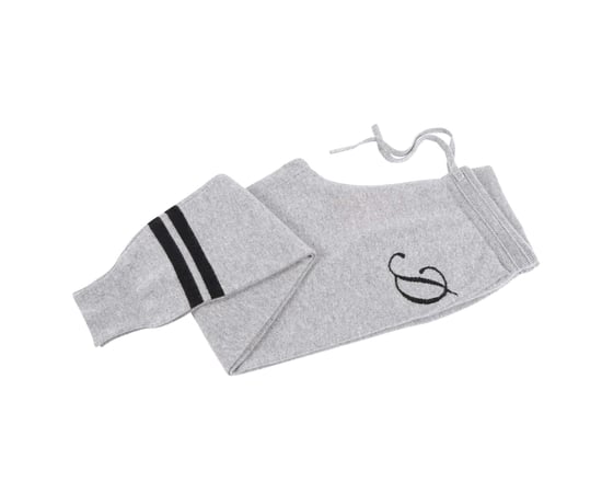 Crown Of Edinburgh Cashmere Track Pants Morningside Grey D