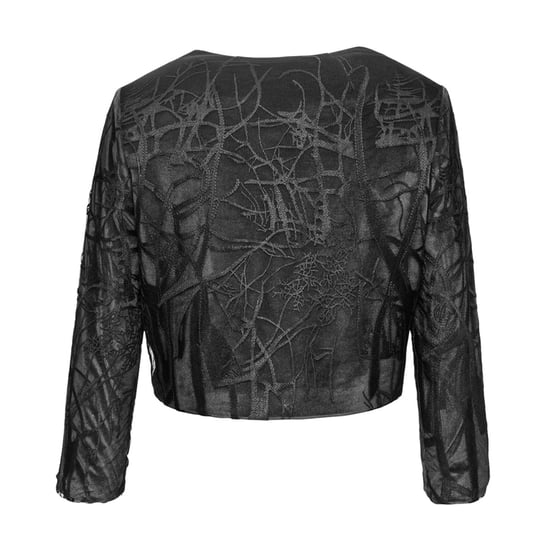 Kurze Jacke aus Spitze und Samt - Image 5