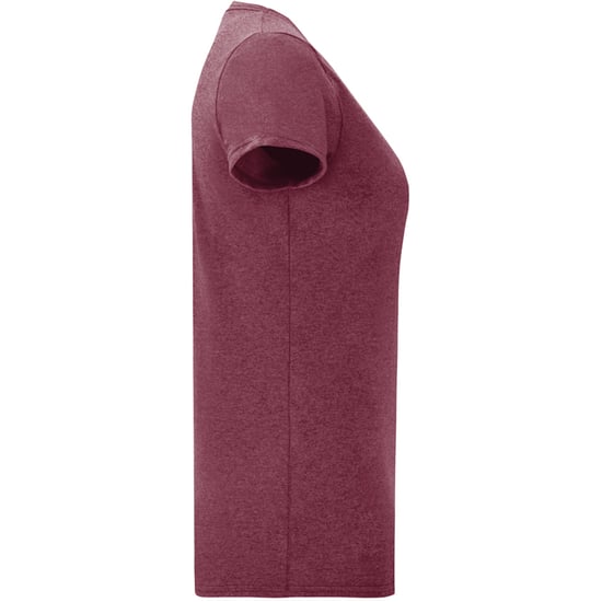 Fruit Of The Loom Womens/Ladies Iconic T-Shirt (Heather Burgundy) - Image 3