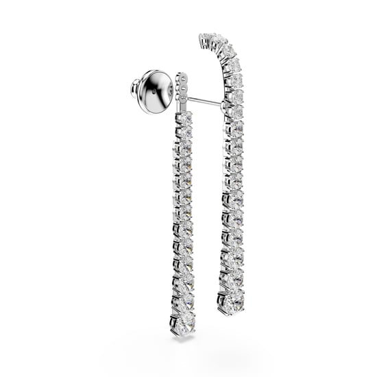Swarovski 'Matrix Tennis' Damenausschnitt-Ohrringe aus Basis-Metall - Silber 5709257 - Image 3