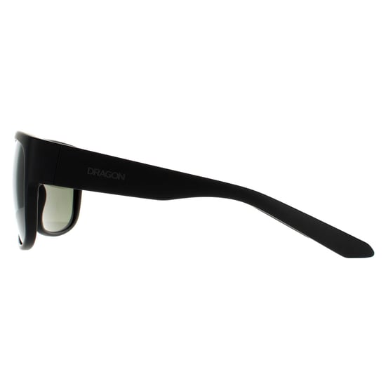 Dragon Square Mens Matte Black G15 Green Sonnenbrille - Image 3
