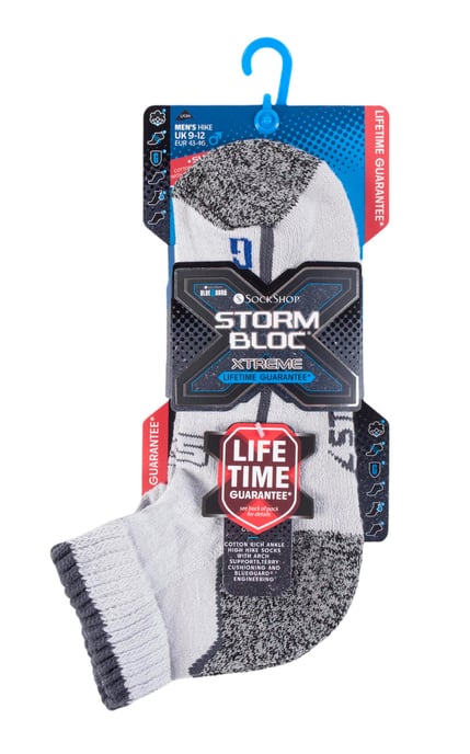 Storm Bloc Herren Baumwolle reichen hohe Knöchel Länge Wandern Trekking Socken - Image 2