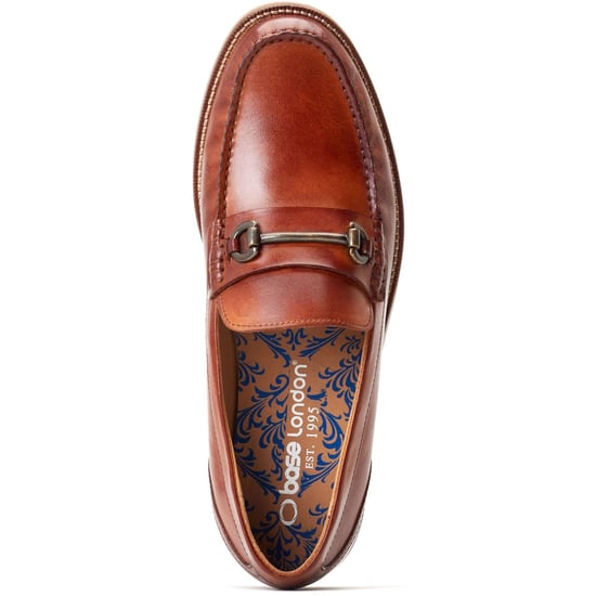 Base London Madison Leder Herren braune Slipper - Image 4