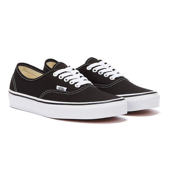 Vans Authentic Unisex Schwarz Weiß Canvas Vulcanised Skate Turnschuhe - Image 1