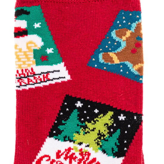 Women's high-top socks with anti-pressure cuff WJFLSFUNCH06-MULTICOLOR