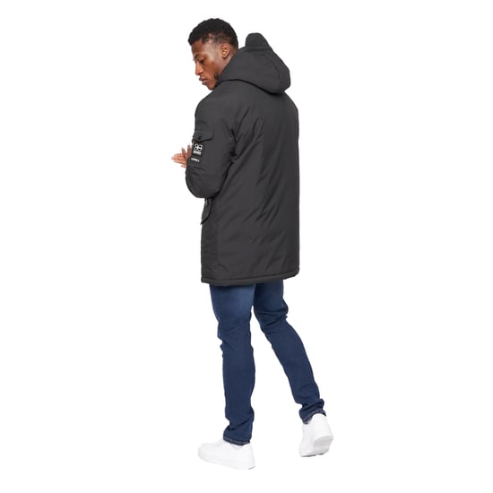 Crosshatch - "Legender" Parka für Herren (Schwarz) - Image 2