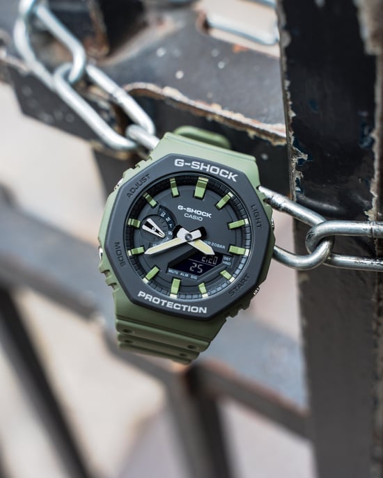 Casio G-shock Grün Herren Armbanduhr GA-2110SU-3AER - Image 4