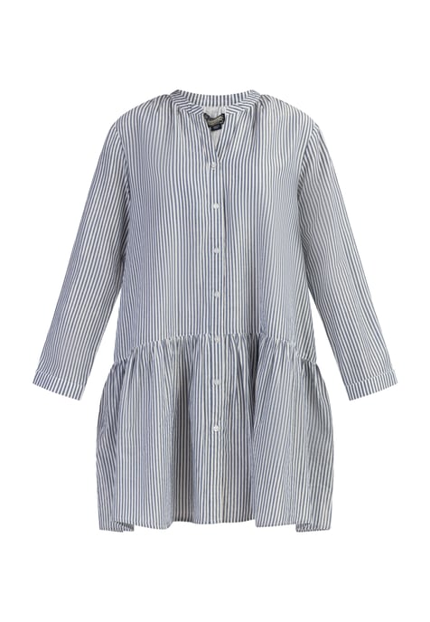 Dreimaster Langarmkleid Damen Dunkelmarine Streifen - Image 1