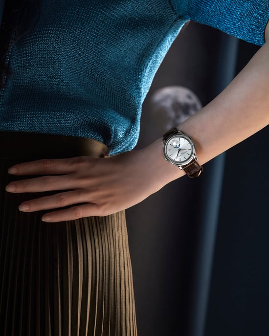 Frédérique Constant Moneta Moonphase Braun Unisex Armbanduhr FC-206S3S6 - Image 6