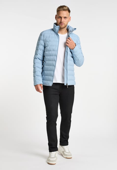 Mo Wattierte Winterjacke Herren Hellblau - Image 4