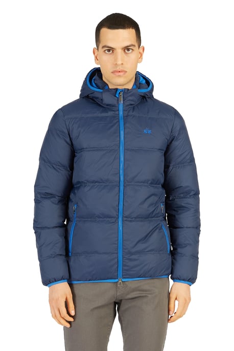 La Martina Herren Blau Polyamid Jacke - Image 1