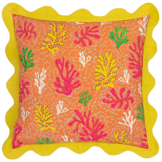 furn. Coral Scalloped Cushion Cover