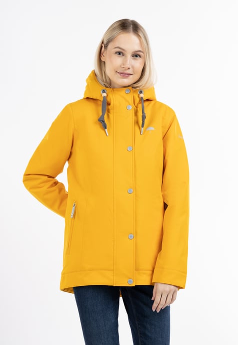 Schmuddelwedda Winterjacke aus recyceltem Polyester Damen senf - Image 3