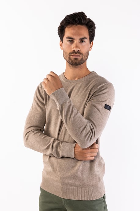 Herren-Pullover der Marke Presly & Sun. Der Pullover von Presly & Sun ist aus Bio-Baumwolle hergestellt und hat eine normale Passform. Die weiche Baumwolle sorgt für hohen Tragekomfort. Marke: Presly & SunModellname: Will R-Neck Knitted Pullover Kategori - Image 2