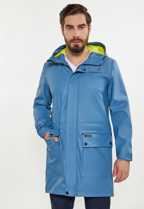 Schmuddelwedda Regenmantel Herren Stahlblau - Image 3