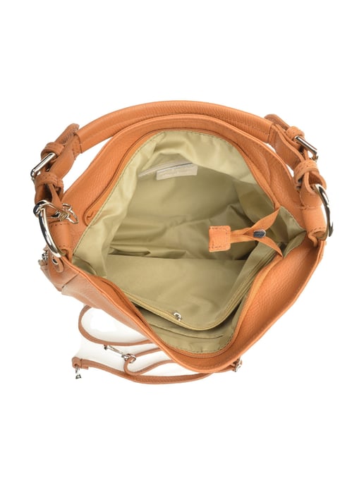 Anna Luchini SS22 AL 1516 Marron Cuir de vachette Sac - Image 3