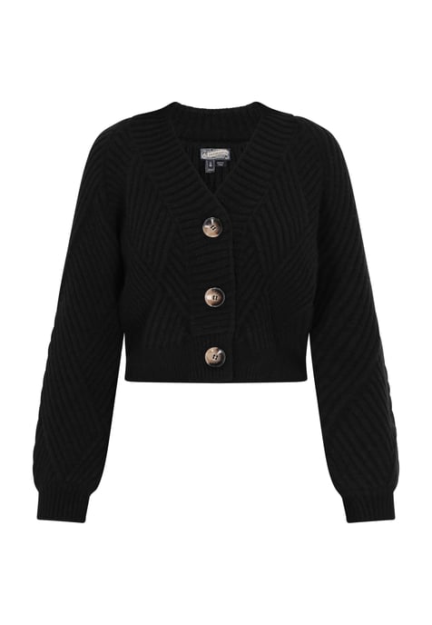 Dreimaster Cardigan Damen Schwarz - Image 1