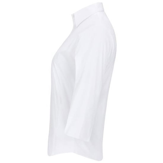 Russell Collection Easy Care Bluse, 3/4-Armlänge (Weiß) - Image 3