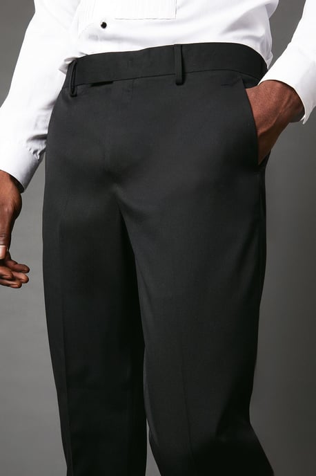 Slim Fit Black Tuxedo Suit Trouser