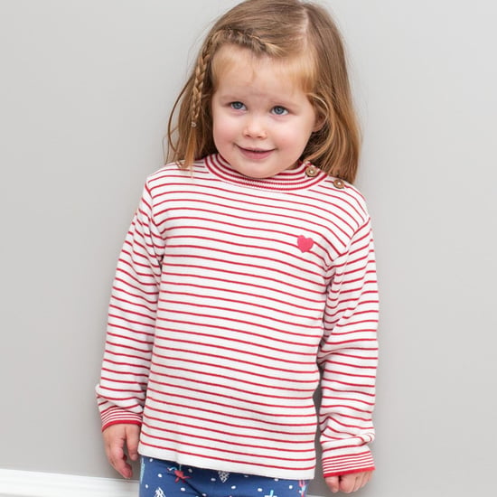 Kite Clothing Stripy Heart Jumper