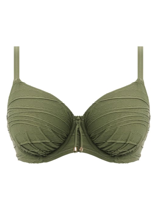 Beach Waves Gathered Full Cup Bikini Top
