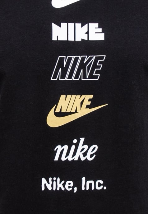 Nike Stack Logo Herren-T-Shirt in Schwarz - Image 3