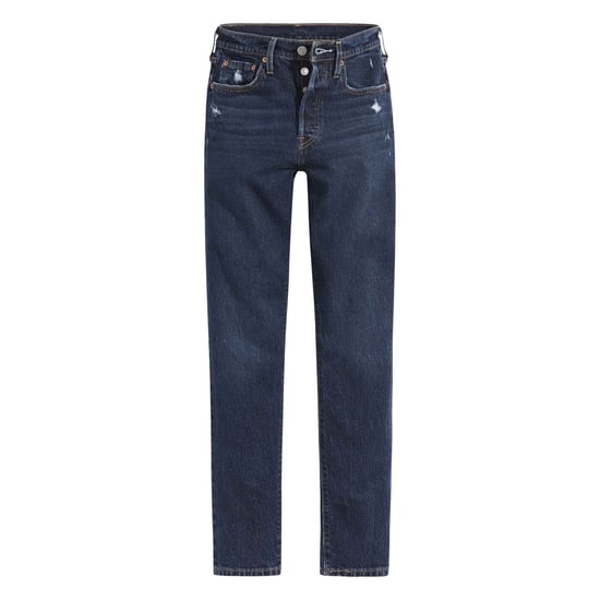Women's Levis 501 Skinny Jeans in Dark Blue