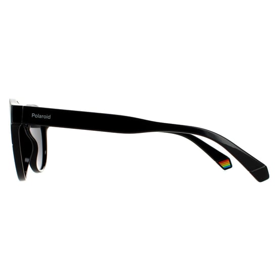 Polaroid Runde Unisex Schwarz Grau Polarisierte Sonnenbrille - Image 3
