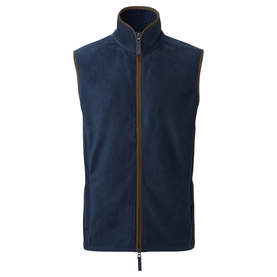 Premier Herren Artisan Fleece-Weste (Marine/Braun) - Image 1