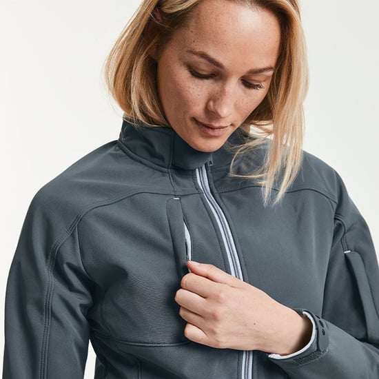Russell - BIONIC Softshelljacke - Damen (Grau) - Image 2