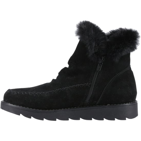 Hush Puppies Moira Wildleder Damen Schwarz Stiefel - Image 4