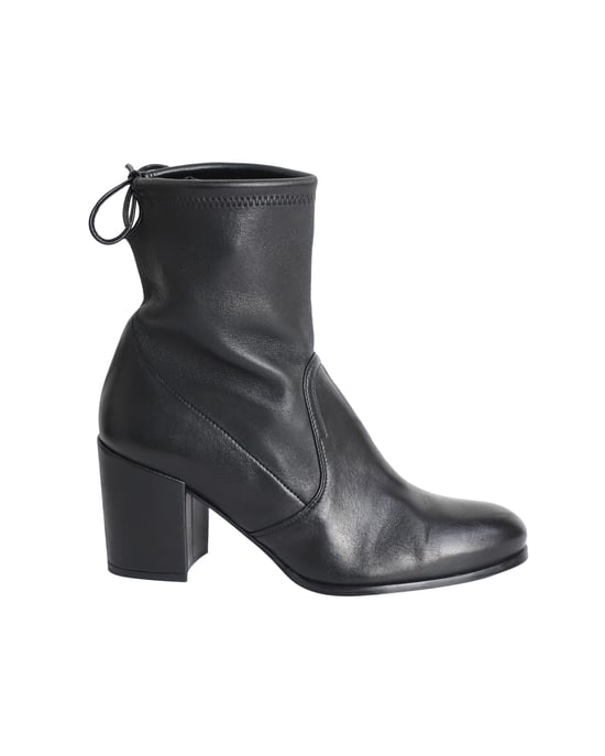 Stuart Weitzman Shorty Knöchelstiefel aus schwarzem Leder - Image 1