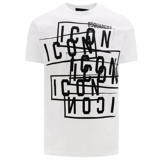 Dsquared2 Icon Stamps Logo Weißes T-Shirt - Image 1
