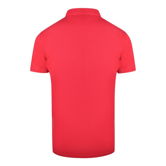 Cavalli Class Brand Logo Bordeaux Polo Shirt
