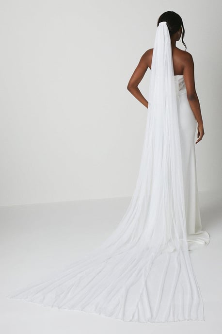 Premium Plain Soft Tulle Cathedral Length Veil