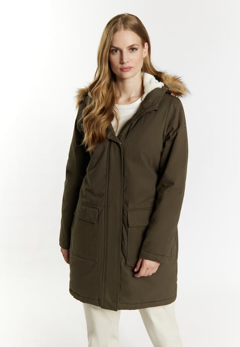 Dreimaster Winterparka Damen Dunkeloliv - Image 3