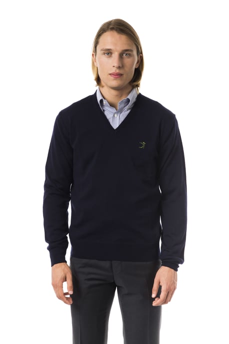 Uominitaliani Men's Blu Sweater