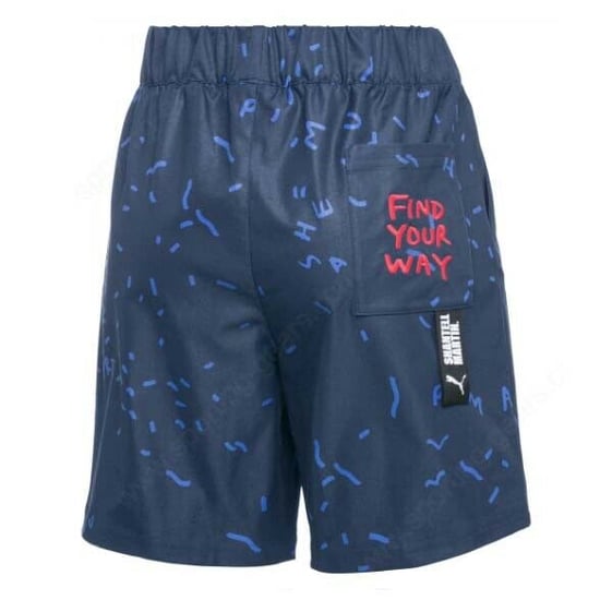 Puma x Shantell Martin Damen-Shorts „AOP“ in Marineblau - Image 2