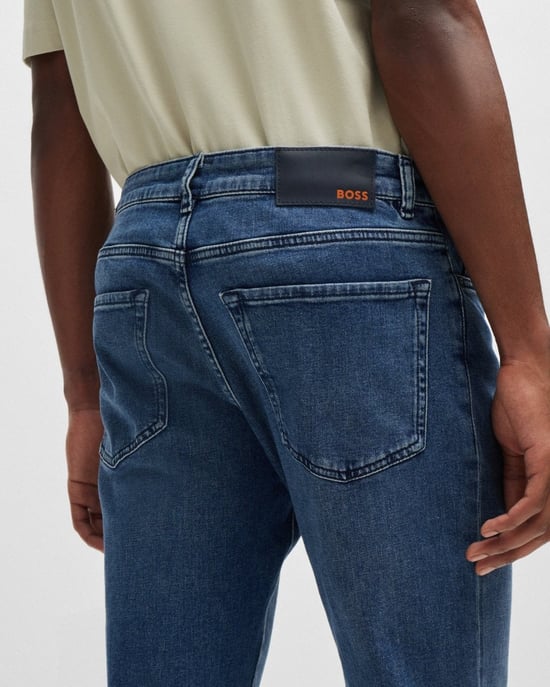 BOSS Orange Re.Maine BC-C Regular Fit Jeans in Mittlerem Blau Komfort-Stretch-Denim NOS - Image 3