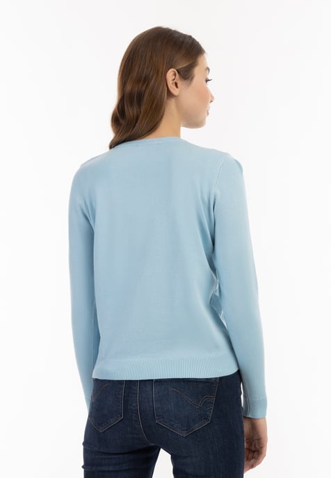 Mymo Strickpullover Damen hellblau - Image 4