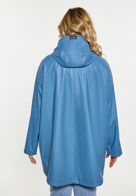 Schmuddelwedda Regenmantel in großen Größen Damen Stahlblau - Image 4
