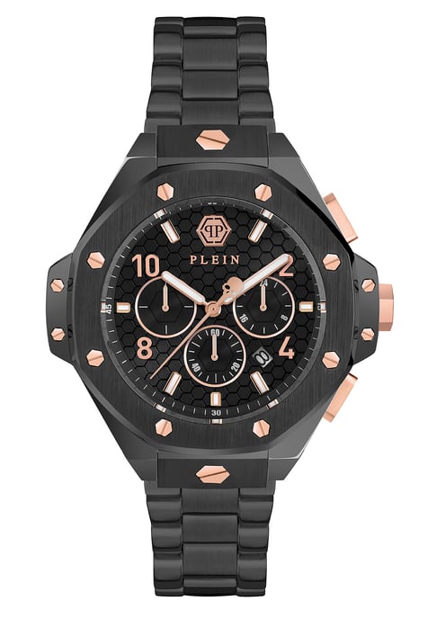 Philipp Plein Plein Chrono Royal Herrenuhr Schwarz PWPRA0424 - Image 1
